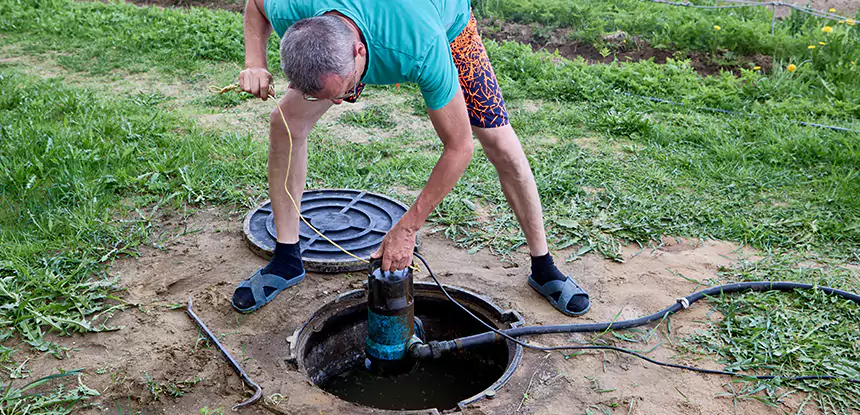 Outdoor Sewage Cleanup in Sugar Valley