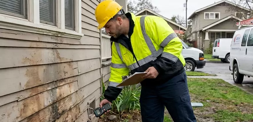 Water Damage Exterior Wall Sugar Valley