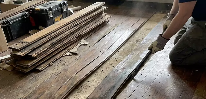 Wood Veneer Water Damage Repair Sugar Valley