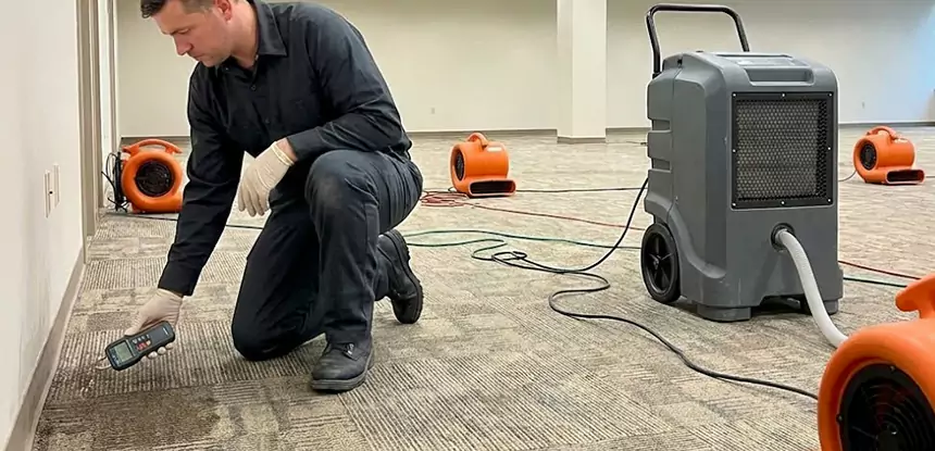 Drying Carpet Padding After Flood in Sugar Valley